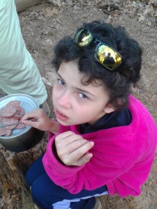 Cutting Summer Sausage