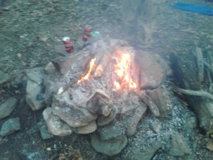 Rocky Knob Shelter Fire Pit