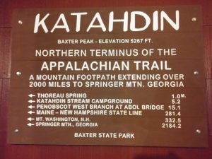 Katahdin Sign Replica